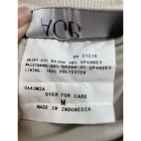 ABG Beige maxi skirt boho bohemian Women's Size Medium - Picture 8 of 8